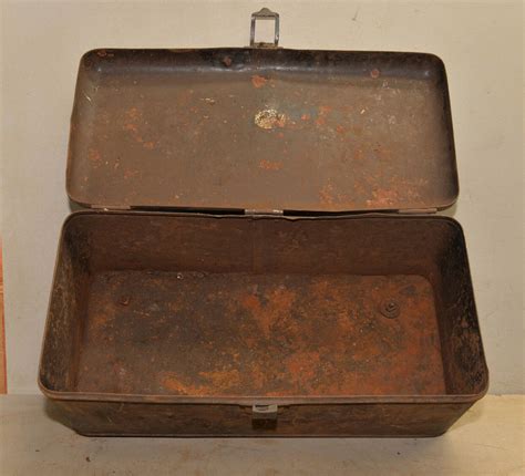 Vintage Hayes Running Board Metal Tool Box Rolls Royce Model 